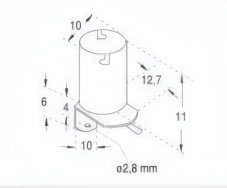 Orbitec Objímka Ba9s DO 9875 kovová /do 50V/