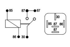 AUTOLAMP Relé spínacie 12V 30A-40A dvojitý kontakt-5 kon