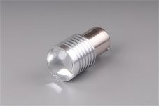 AUTOLAMP LED 12V-24V (P21W) Ba15s číra 1xSUPER SMD šošovka