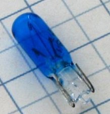 AUTOLAMP Žiarovka 12V 1,2W W2x4,6d celoskl.- modrá