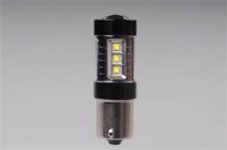 AUTOLAMP LED 12V-24V (P21W) BA15s čirá 16xLED 80W CANBUS