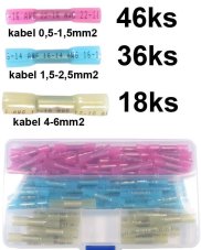 Sada lisovacích spojok so zmršt.bužírkou (100ks)