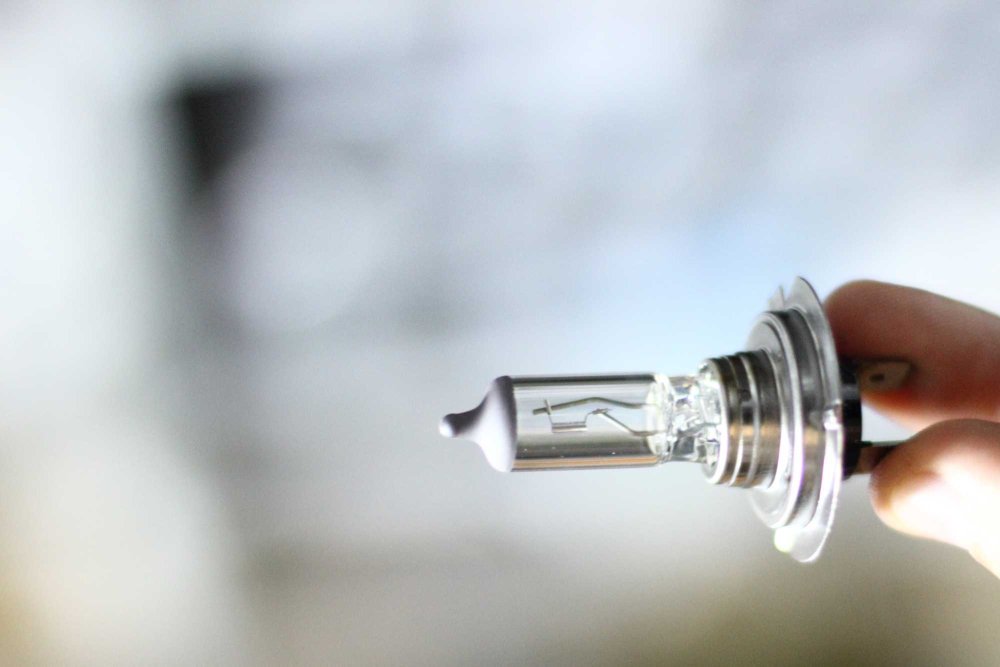 Blízky pohľad na autožiarovku