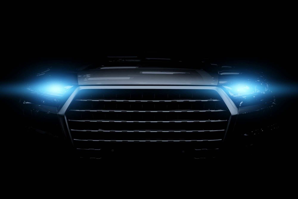 Auto so xenónovými svetlami